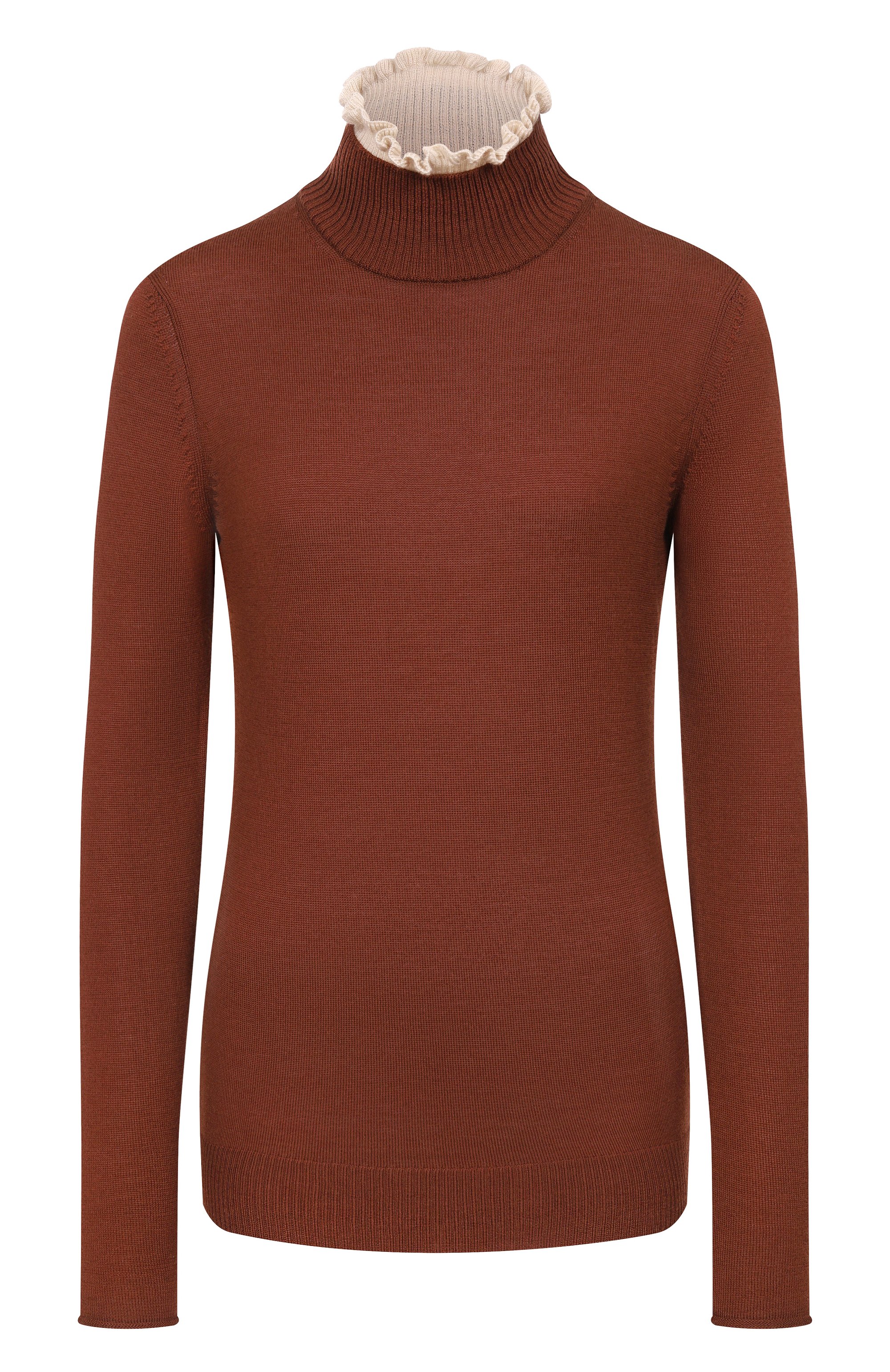 Шерстяная водолазка UNDERCOVER коричневого цвета по цене 54150 руб., арт. UC2E8901, фото 1 Шерстяная водолазка UNDERCOVER, арт. UC2E8901, фото 1