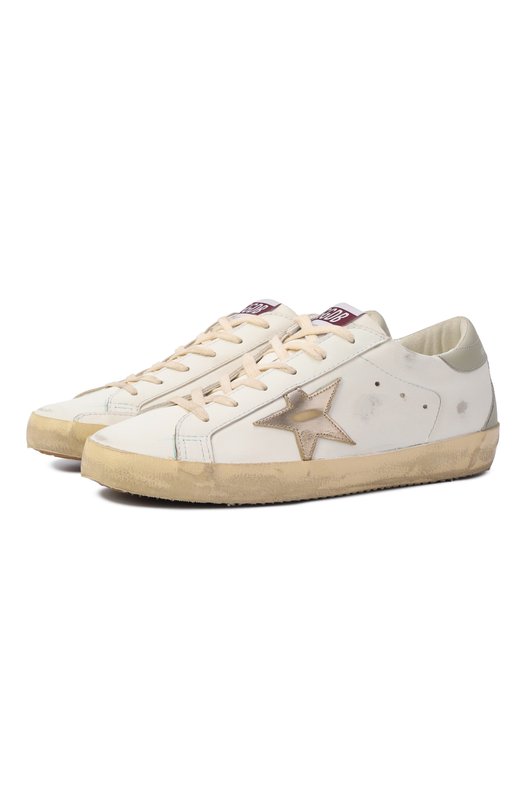 Кожаные кеды Super Star Golden Goose Deluxe Brand GWF00102.F006844 Белый GWF00102.F006844