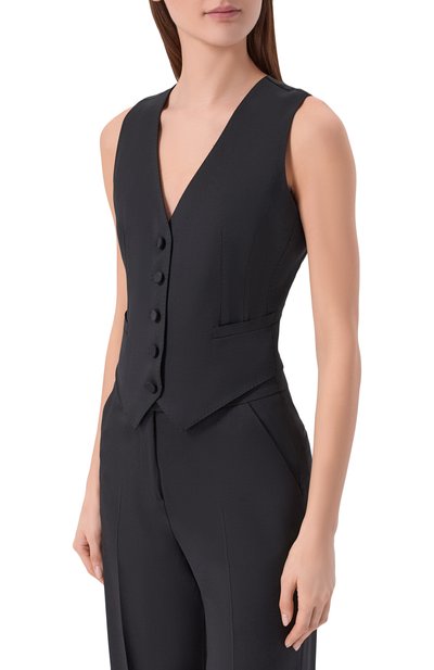 Шерстяной жилет MVST черного цвета по цене 97500 руб., арт. M26.2PW.J045/F150 TUXED0, фото 3 Шерстяной жилет MVST, арт. M26.2PW.J045/F150 TUXED0, фото 3