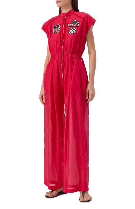 Комбинезон из хлопка и шелка Pinko 105239/A2M7 Красный  105239/A2M7 Фото 3