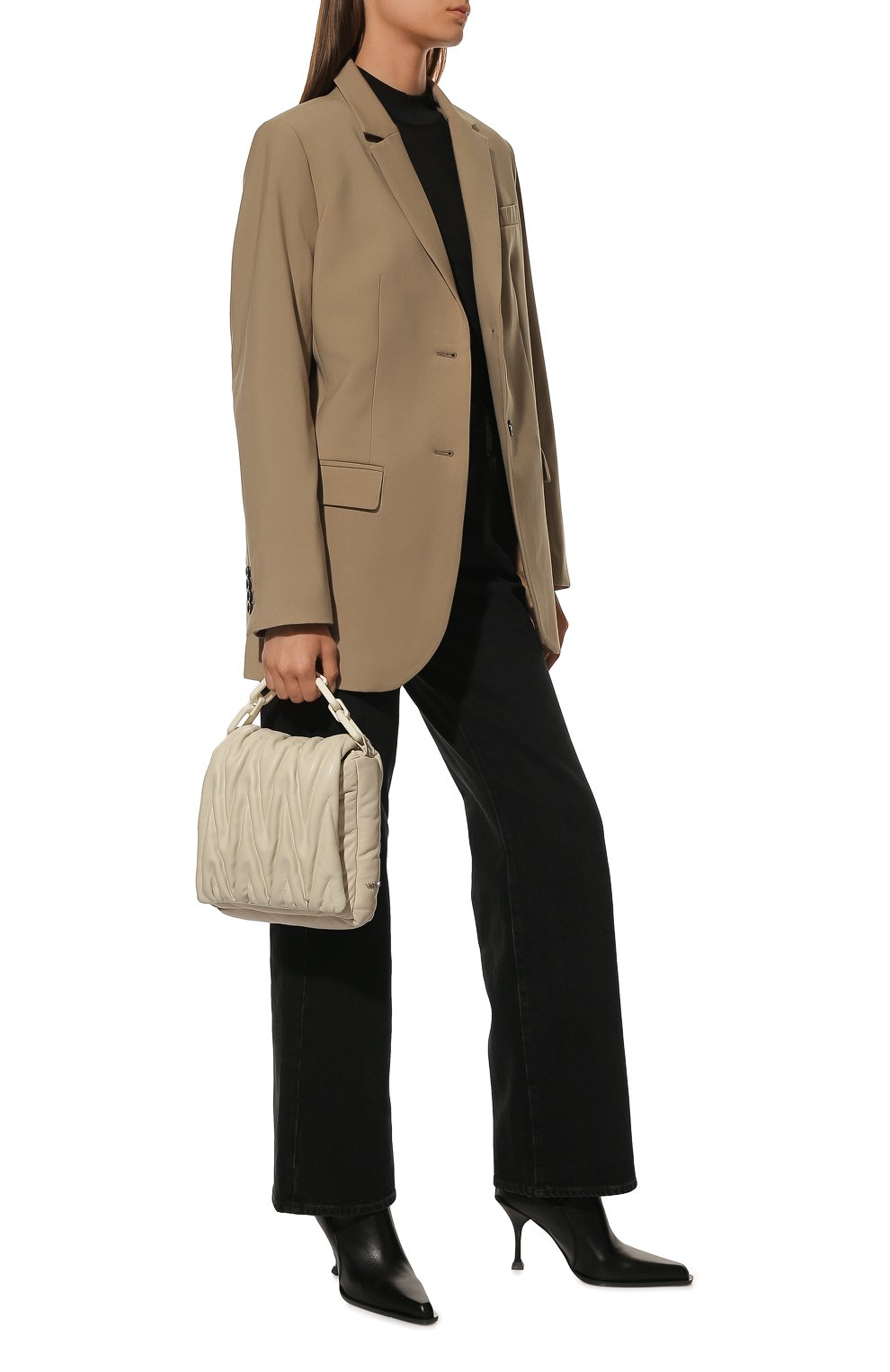 Сумка sanira VIC MATIE молочного цвета по цене 45950 руб., арт. 1B0194T_999BC5BM22, фото 7 Сумка sanira VIC MATIE, арт. 1B0194T_999BC5BM22, фото 7