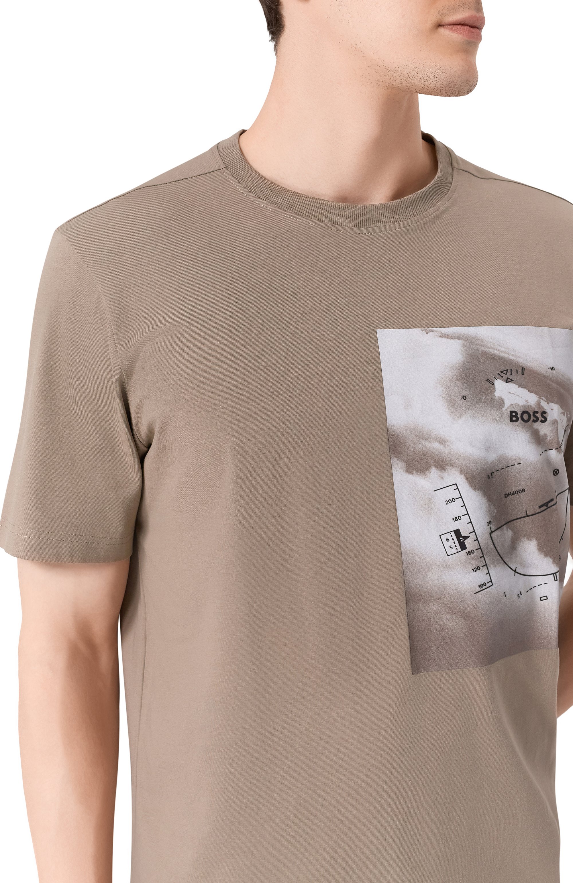 Хлопковая футболка BOSS GREEN, арт. 50533233, фото 5