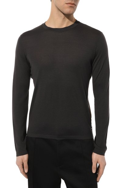 Кашемировый лонгслив STEFANO RICCI темно-серого цвета по цене 99500 руб., арт. W515000G01/W24101, фото 3 Кашемировый лонгслив STEFANO RICCI, арт. W515000G01/W24101, фото 3