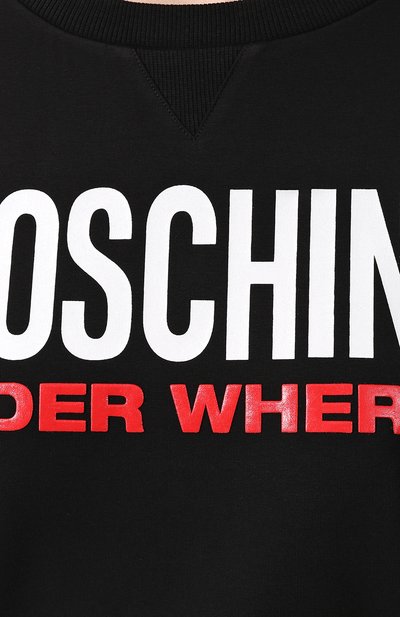 Хлопковый свитшот MOSCHINO, арт. A1712/9001, фото 5