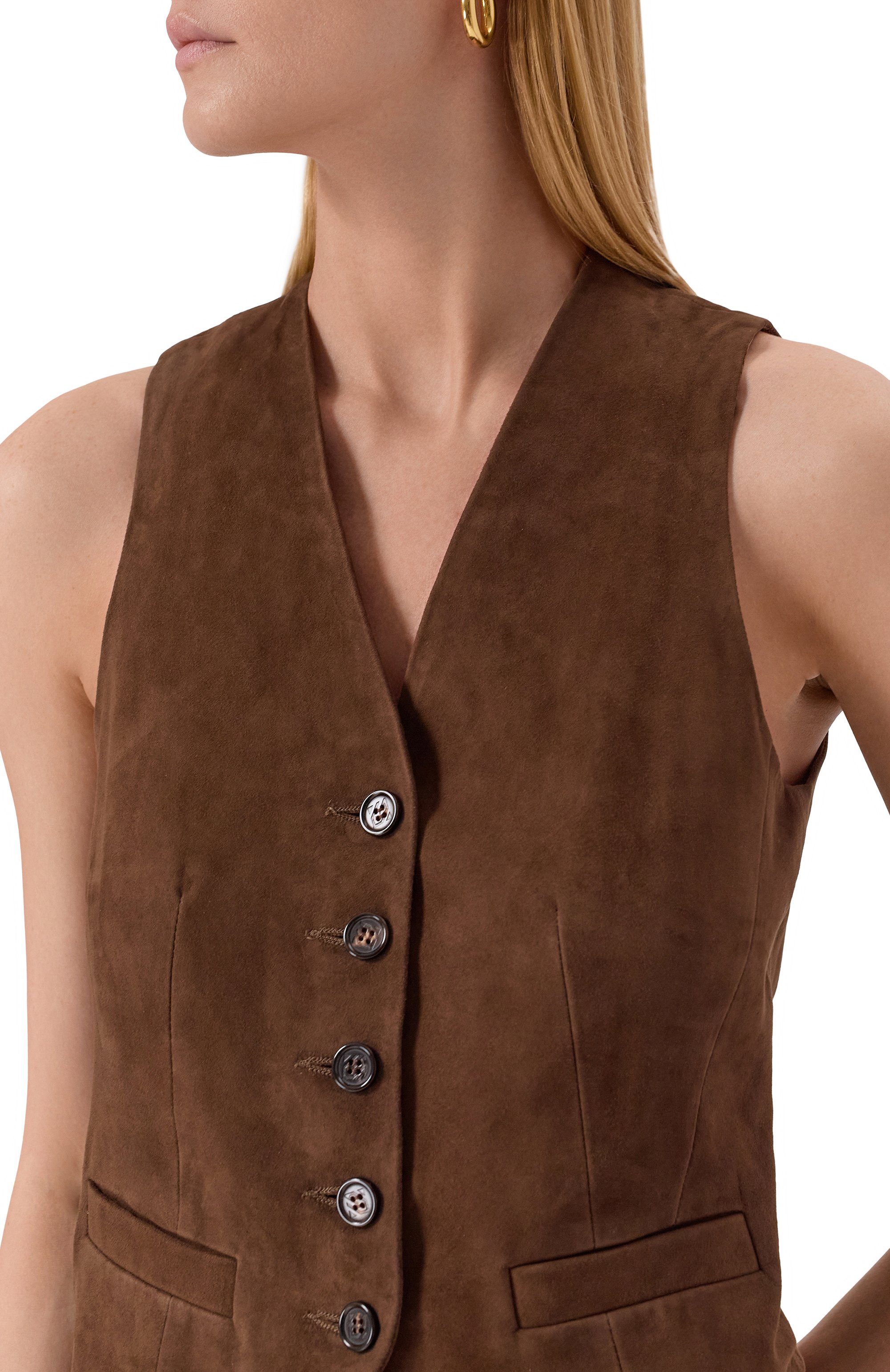 Замшевый жилет GIUSEPPE DI MORABITO, арт. 05FWWD283P 05366, фото 5