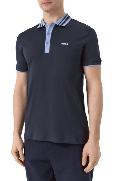 Хлопковое поло BOSS GREEN, арт. 50533272, фото 3