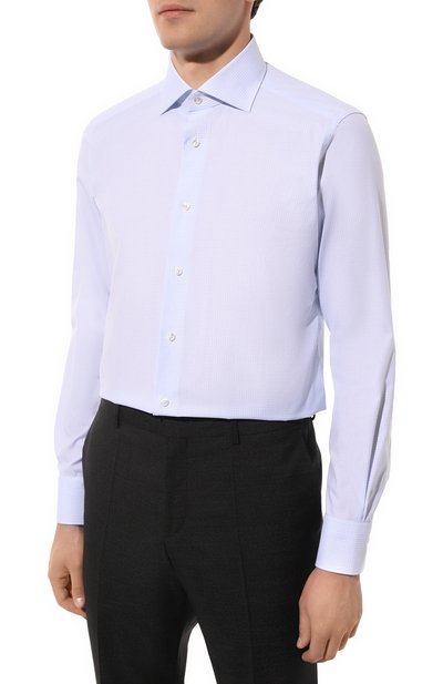 Хлопковая сорочка ZEGNA, арт. 701040A7/9MS0BA, фото 4