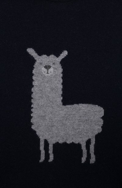 Кашемировый пуловер OSCAR ET VALENTINE темно-синего цвета по цене 21000 руб., арт. W23PUL01LM, фото 3 Кашемировый пуловер OSCAR ET VALENTINE, арт. W23PUL01LM, фото 3