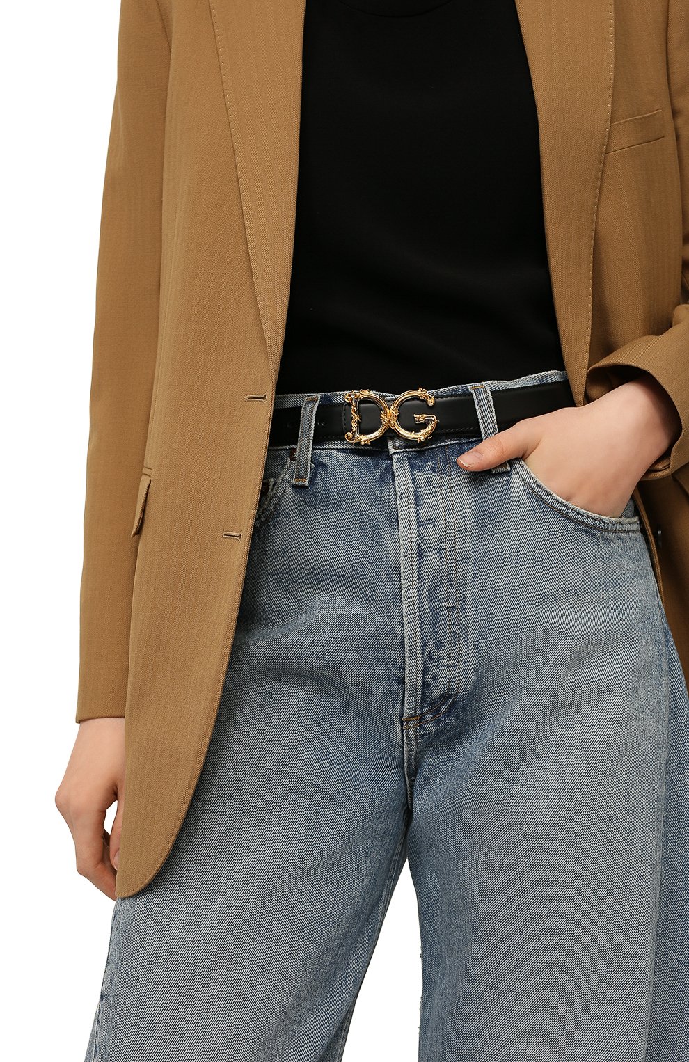 Кожаный ремень dg amor DOLCE & GABBANA, арт. BE1348/AZ831, фото 2