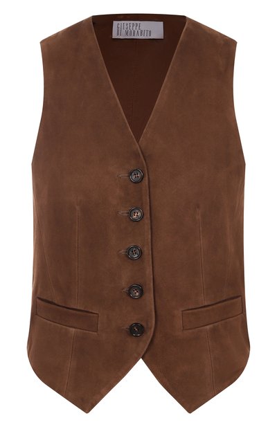 Женский замшевый жилет GIUSEPPE DI MORABITO, арт. 05FWWD283P 05366