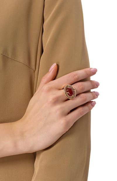 Кольцо ai с сердоликом и хризолитами MOONKA, арт. ai-bg-r-sr, фото 2