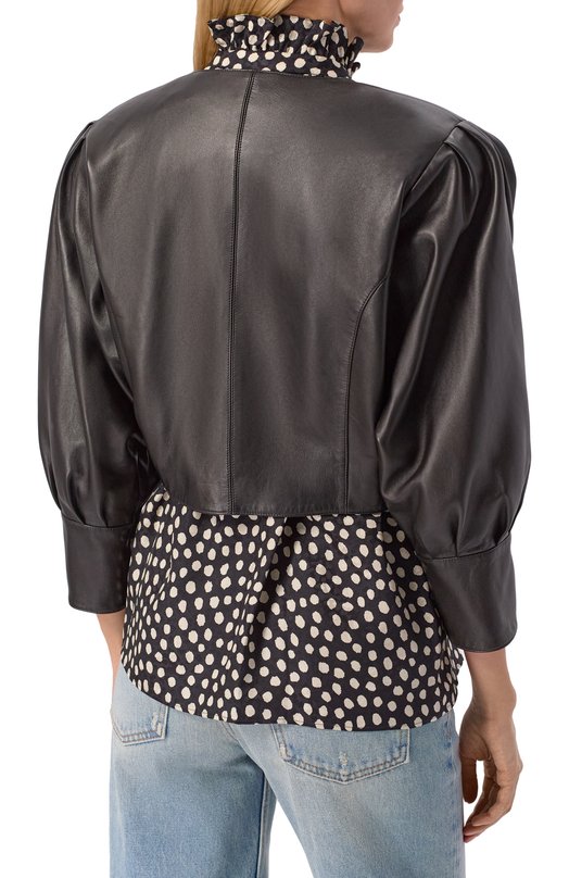 Кожаная куртка Chloé CH26SCV97203 Чёрный  CH26SCV97203 Фото 4