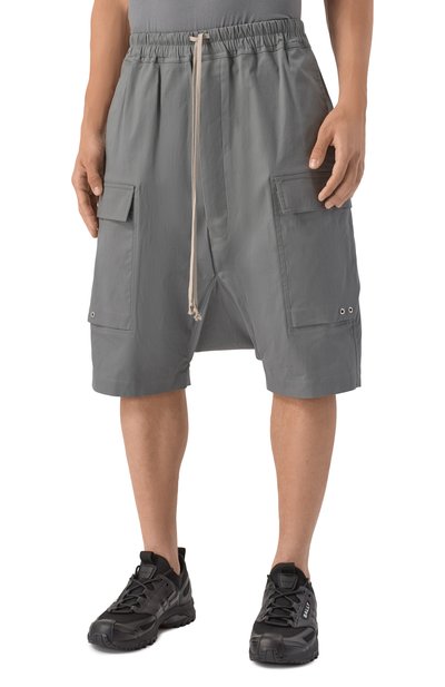 Хлопковые шорты RICK OWENS, арт. RU02E1389/TE, фото 3