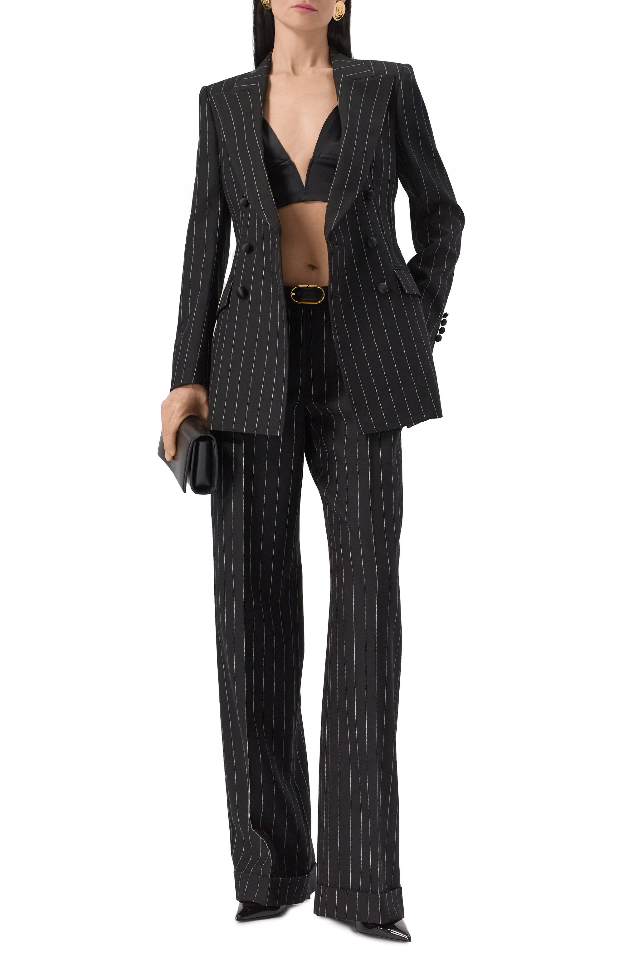 Шерстяные брюки DOLCE & GABBANA, арт. FTDBVT/FR22M, фото 2