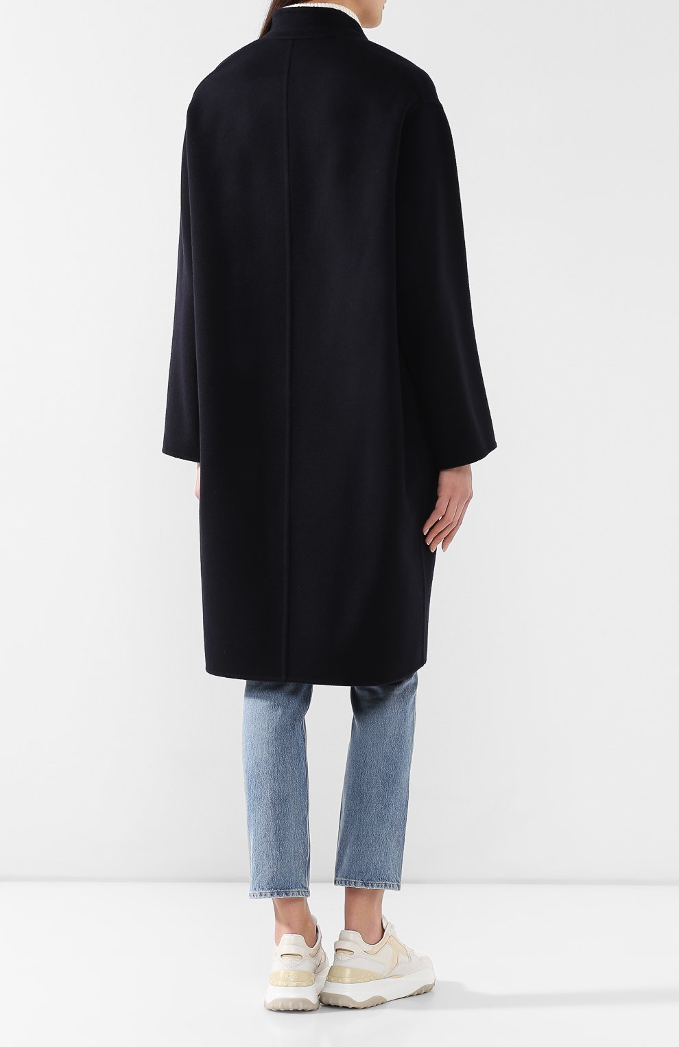 Шерстяное пальто STELLA MCCARTNEY темно-синего цвета по цене 118000 руб., арт. 548701/SMB09, фото 4 Шерстяное пальто STELLA MCCARTNEY, арт. 548701/SMB09, фото 4