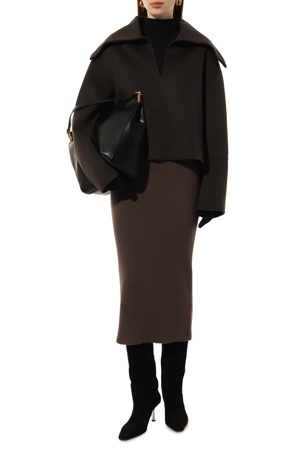 Кашемировая юбка COLOMBO коричневого цвета по цене 76650 руб., арт. MA04329/2-26KI, фото 2 Кашемировая юбка COLOMBO, арт. MA04329/2-26KI, фото 2