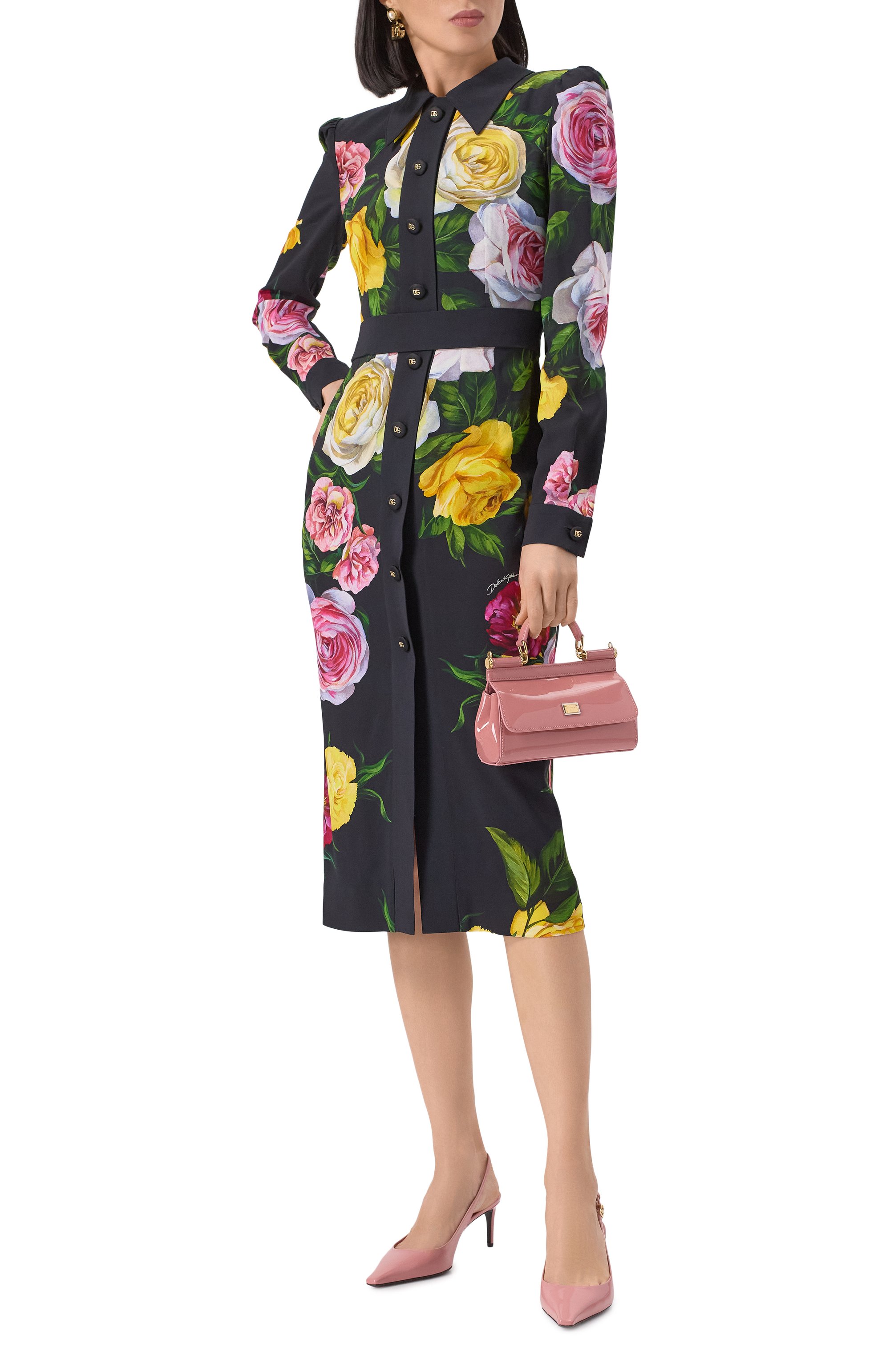 Платье из вискозы DOLCE & GABBANA, арт. F6TLDT/FSRPH, фото 2