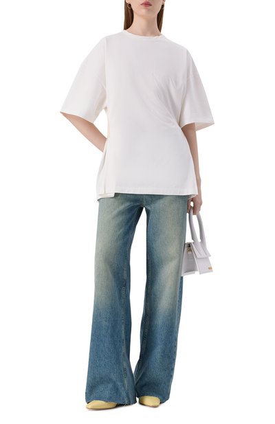 Хлопковая футболка RUBAN молочного цвета по цене 45000 руб., арт. RFW25/26-17.1.62.10, фото 2 Хлопковая футболка RUBAN, арт. RFW25/26-17.1.62.10, фото 2