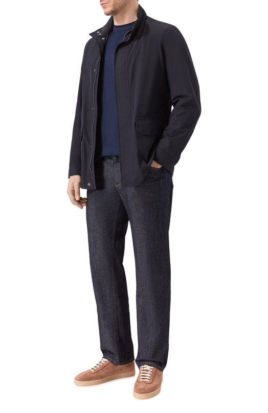 Хлопковая футболка Canali T0922/MJ00002 Синий  T0922/MJ00002 Фото 2