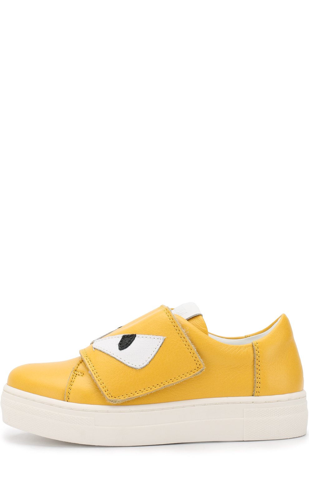 Кожаные кеды с застежками велькро FENDI, арт. JMR160/NA7/28-35, фото 2