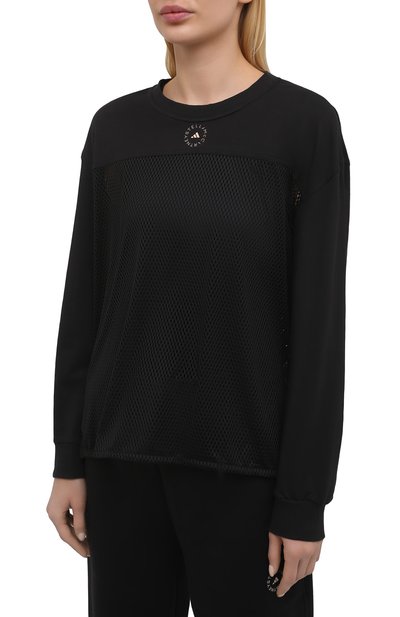 Хлопковый лонгслив ADIDAS BY STELLA MCCARTNEY черного цвета по цене 8425 руб., арт. GM5391, фото 3 Хлопковый лонгслив ADIDAS BY STELLA MCCARTNEY, арт. GM5391, фото 3