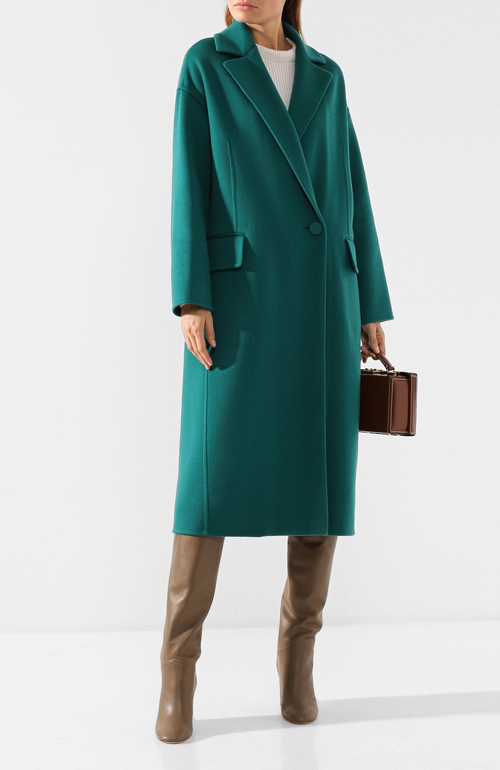 Кашемировое пальто с отложным воротником LORO PIANA, арт. FAI3510, фото 2