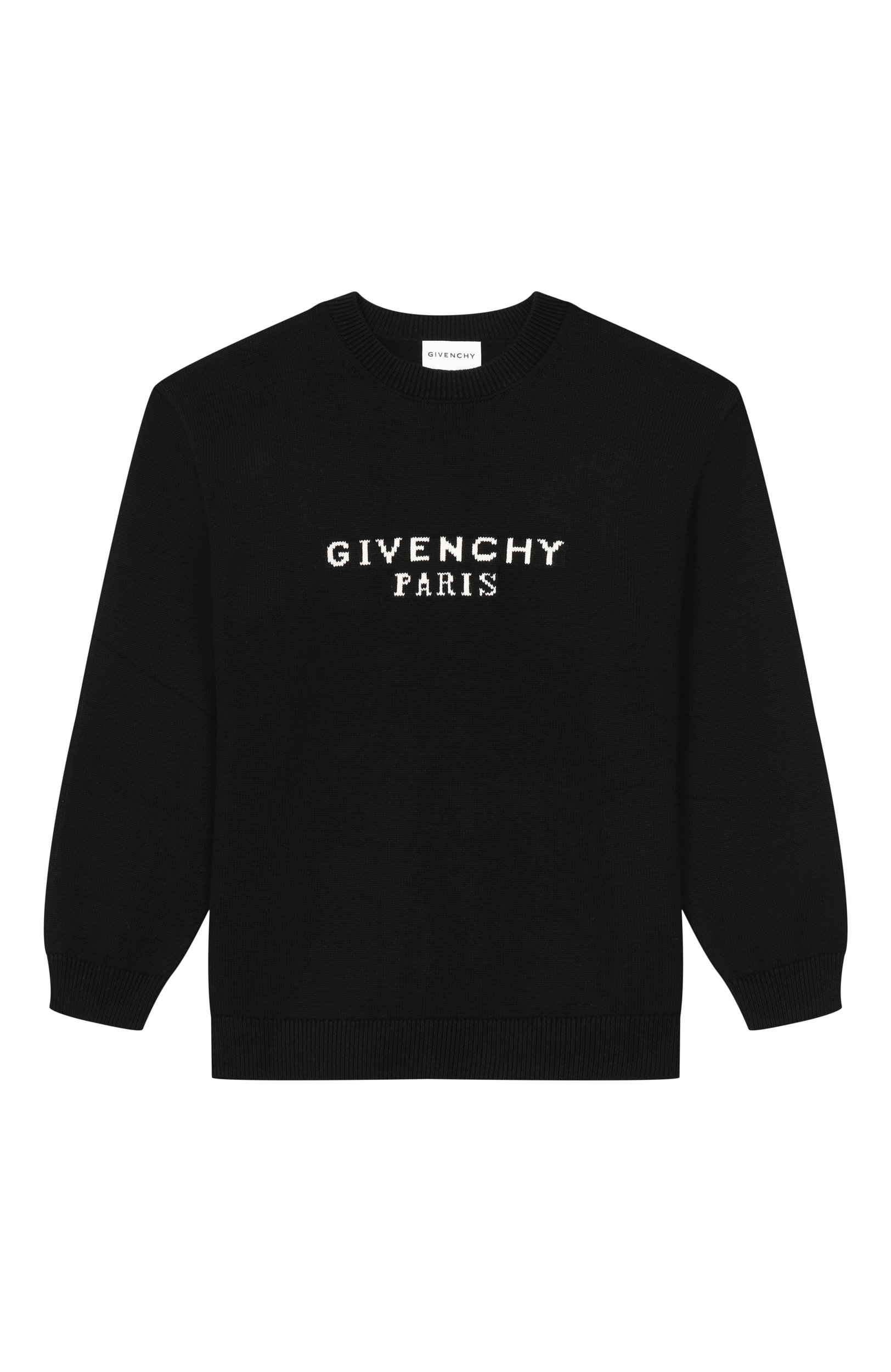 Пуловер из хлопка и кашемира GIVENCHY черного цвета по цене 56800 руб., арт. H31441, фото 1 Пуловер из хлопка и кашемира GIVENCHY, арт. H31441, фото 1