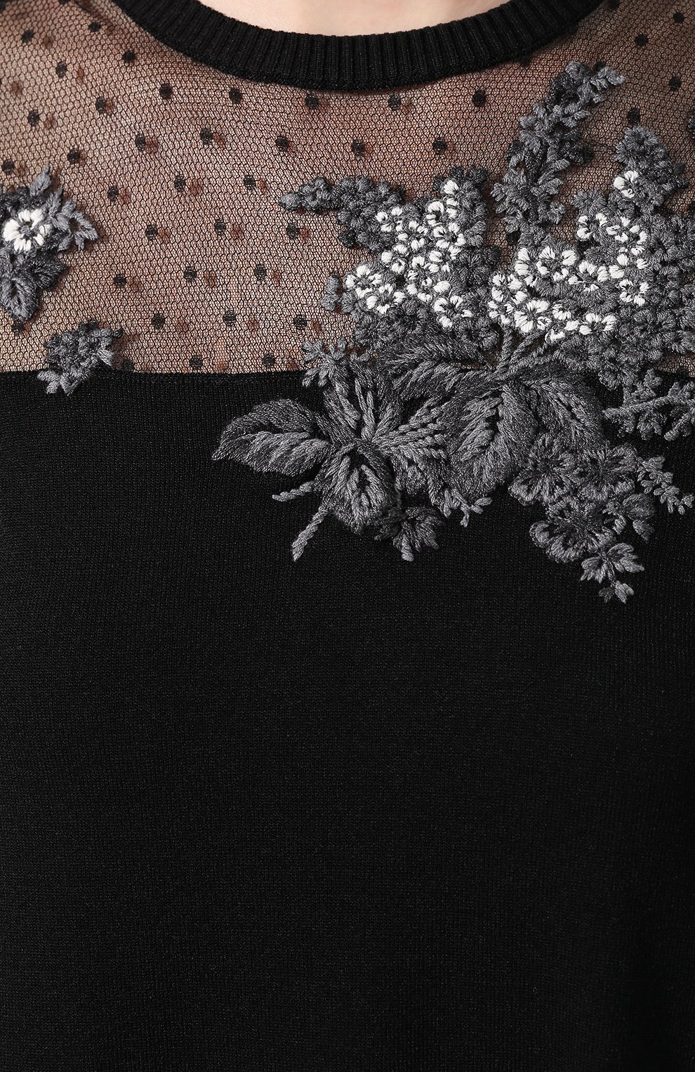 Платье из вискозы REDVALENTINO черного цвета по цене 52050 руб., арт. SR0KDB00/4MH, фото 5 Платье из вискозы REDVALENTINO, арт. SR0KDB00/4MH, фото 5