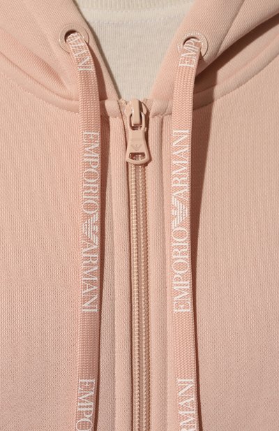 Хлопковая толстовка EMPORIO ARMANI розового цвета по цене 12000 руб., арт. 164635/2F265, фото 5 Хлопковая толстовка EMPORIO ARMANI, арт. 164635/2F265, фото 5