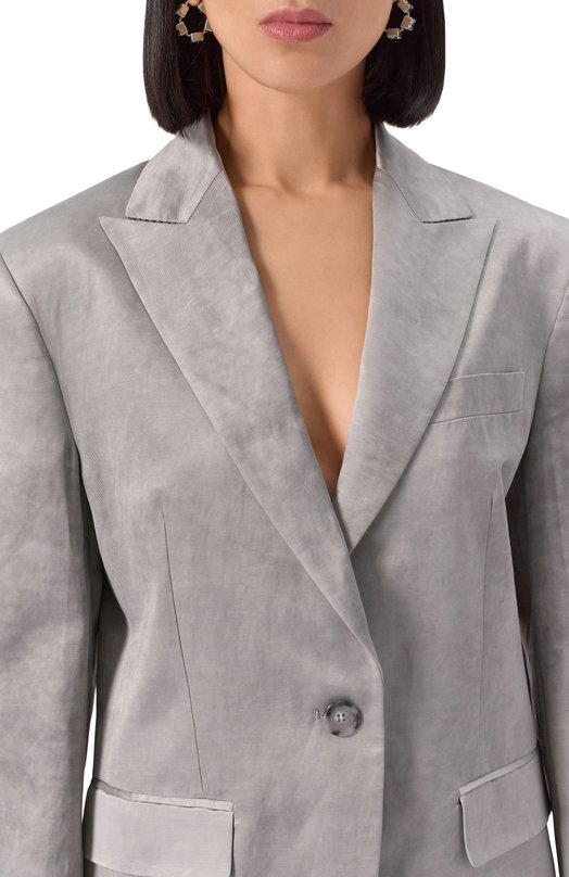 Атласный жакет Pinko 104716/A2BP Серый  104716/A2BP Фото 5