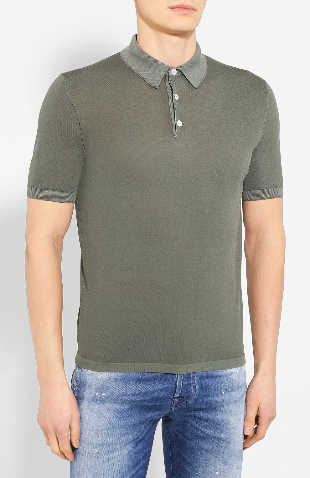 Хлопковое поло ELEVENTY PLATINUM, арт. A76MAGA07 MAT0A002, фото 3