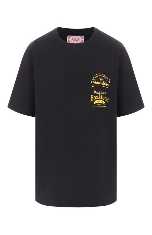 Хлопковая футболка AECA WHITE AWCMSSBBTTSSO007A2.BLACK (M) Чёрный AWCMSSBBTTSSO007A2.BLACK (M)