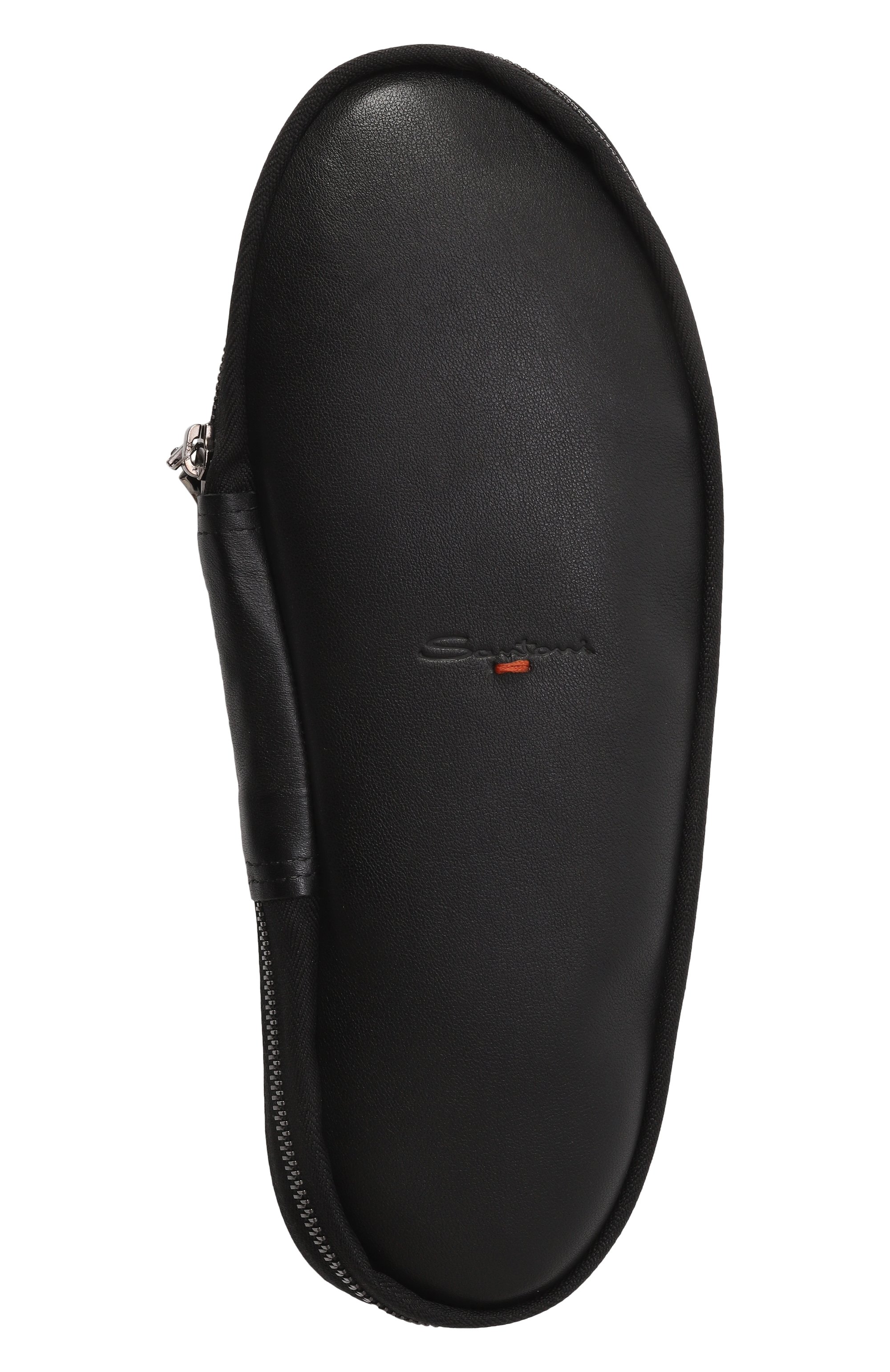 Кожаные домашние туфли SANTONI, арт. PMXGA1644XXX1CLB, фото 8