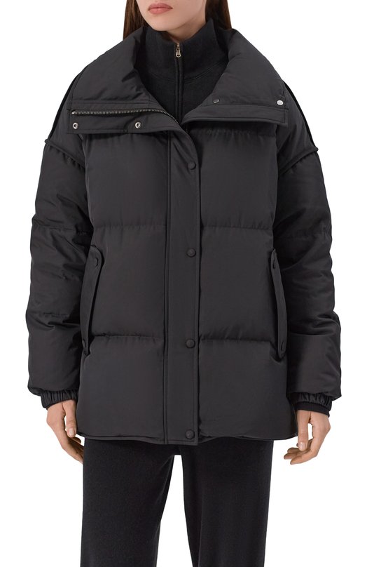 Пуховик с отделкой из норки Yves Salomon M05080/A22X Чёрный  M05080/A22X Фото 6