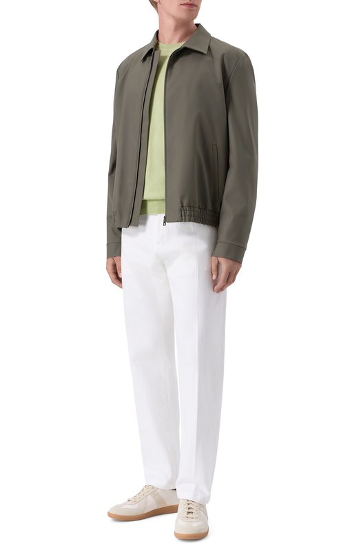 Хлопковый джемпер Kiton UMKXX37 Зелёный  UMKXX37 Фото 2