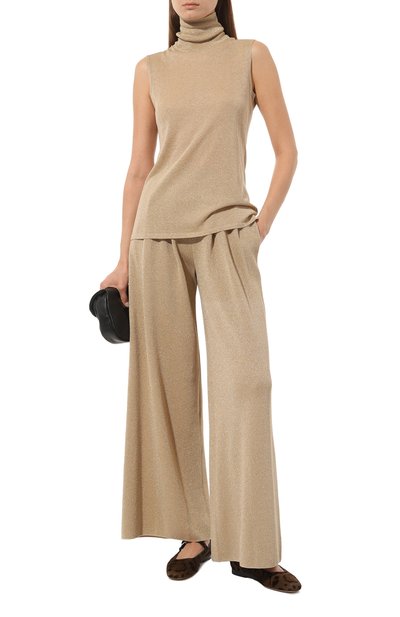 Топ из вискозы FREEAGE бежевого цвета по цене 19000 руб., арт. W24.SW072.9000.800, фото 2 Топ из вискозы FREEAGE, арт. W24.SW072.9000.800, фото 2