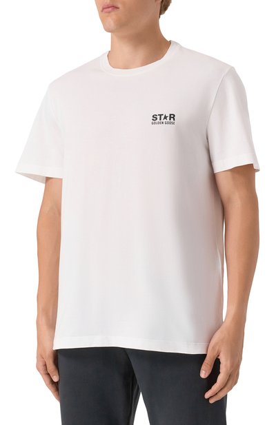 Хлопковая футболка GOLDEN GOOSE DELUXE BRAND, арт. GMP01220.P000879, фото 3