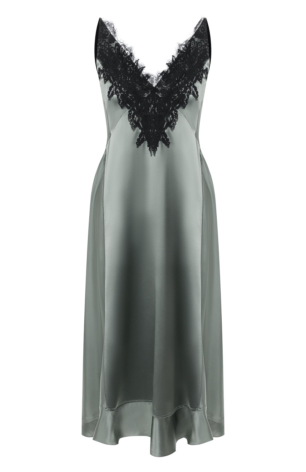 Шелковое платье DOROTHEE SCHUMACHER хаки цвета по цене 64950 руб., арт. 449202/SATIN SEDUCTI0N, фото 1 Шелковое платье DOROTHEE SCHUMACHER, арт. 449202/SATIN SEDUCTI0N, фото 1