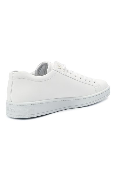 Кожаные кеды KENZO белого цвета по цене 32450 руб., арт. FB55SN129L71, фото 4 Кожаные кеды KENZO, арт. FB55SN129L71, фото 4