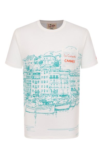 Мужская льняная футболка MC2 SAINT BARTH, арт. STBM ECSTASEA/02841H