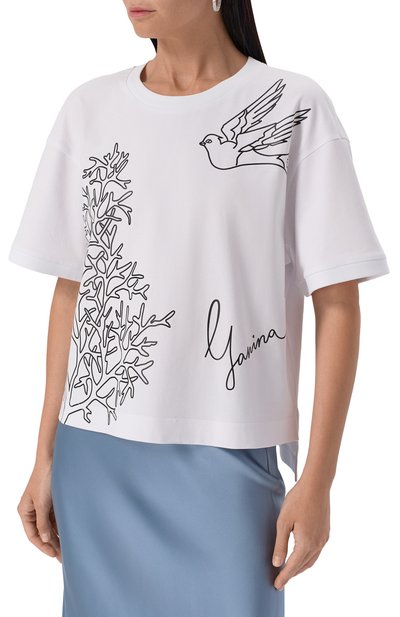 Хлопковая футболка YANINA, арт. T-1984P, фото 3