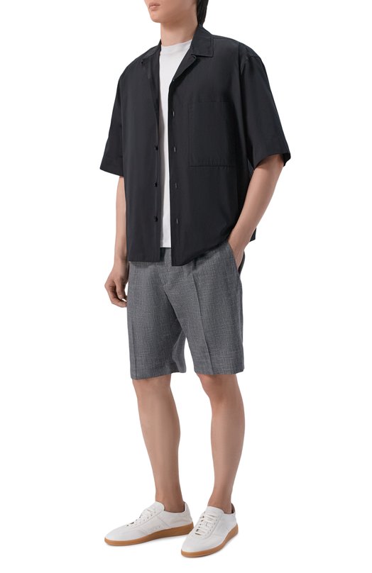 Шорты из шерсти и шелка Stefano Ricci M1T6100301/WKL09U Серый  M1T6100301/WKL09U Фото 2