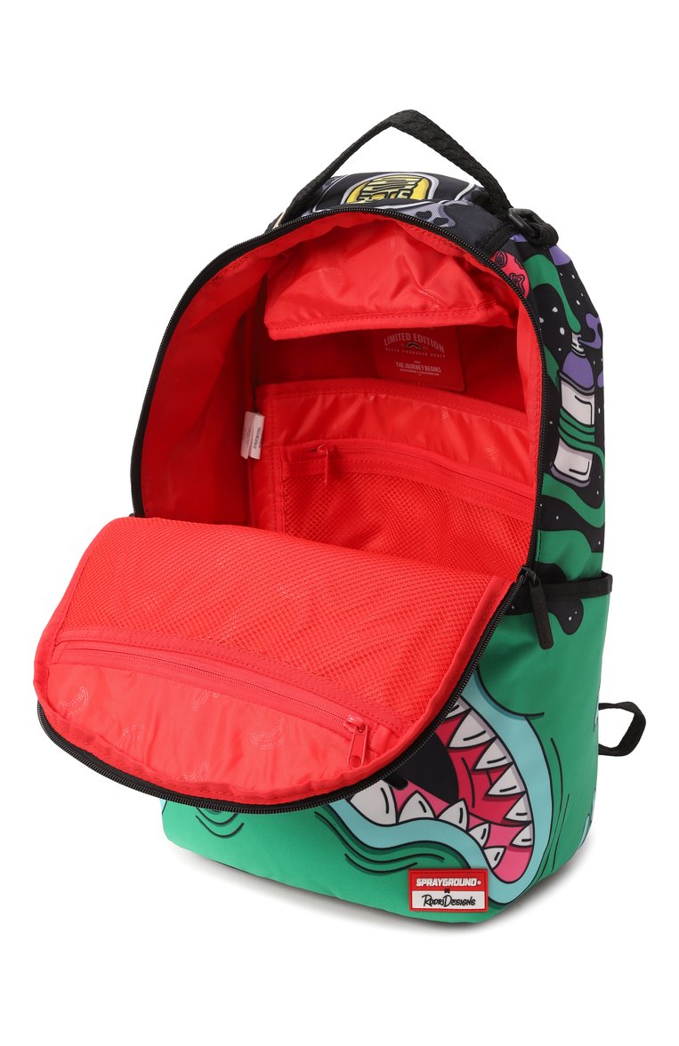 Детская рюкзак SPRAYGROUND зеленого цвета, арт. 910B6928NSZ | Фото 3 (Материал: Текстиль; Нос: Не проставлено)