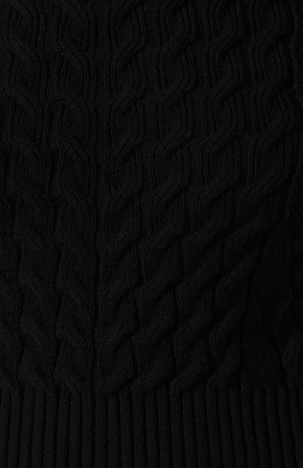 Шерстяной топ ALEXANDER MCQUEEN черного цвета по цене 77150 руб., арт. 585180/Q1AB0, фото 5 Шерстяной топ ALEXANDER MCQUEEN, арт. 585180/Q1AB0, фото 5