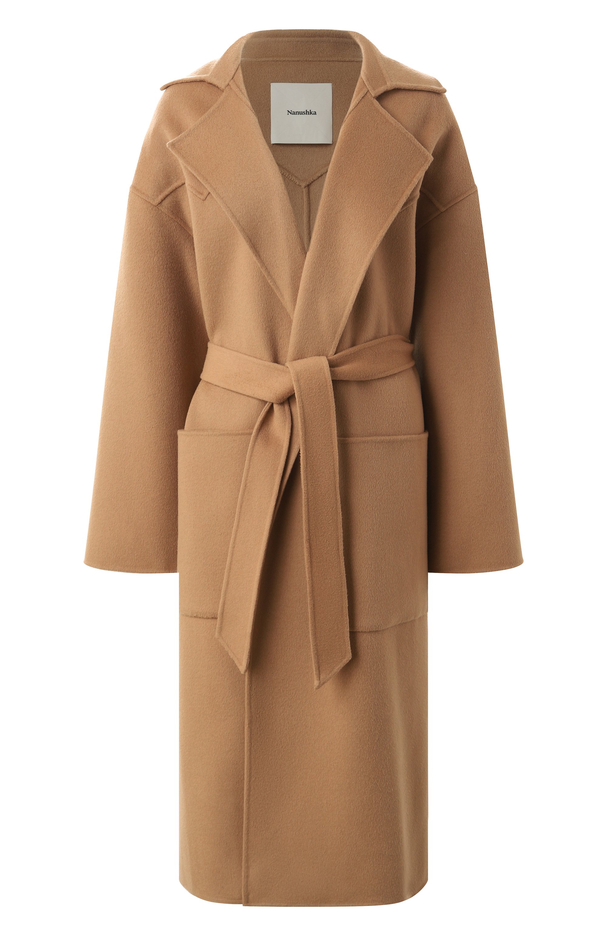 Пальто из шерсти и шелка NANUSHKA, арт. NW20CR0W00874, фото 1