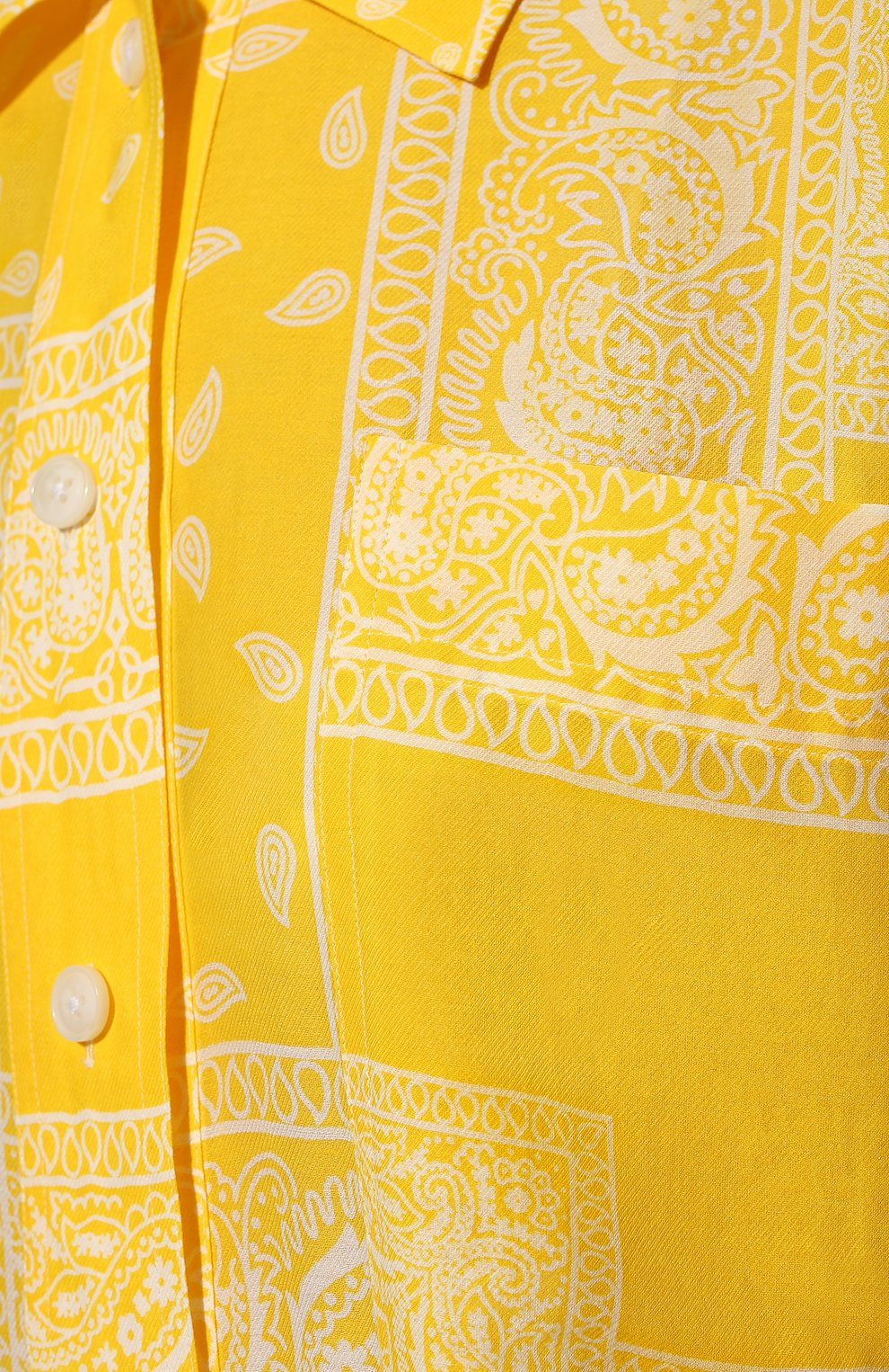 Рубашка из хлопка и шелка DESTIN, арт. D5S2/AMI BUTT0N BANDANA PATCH, фото 5