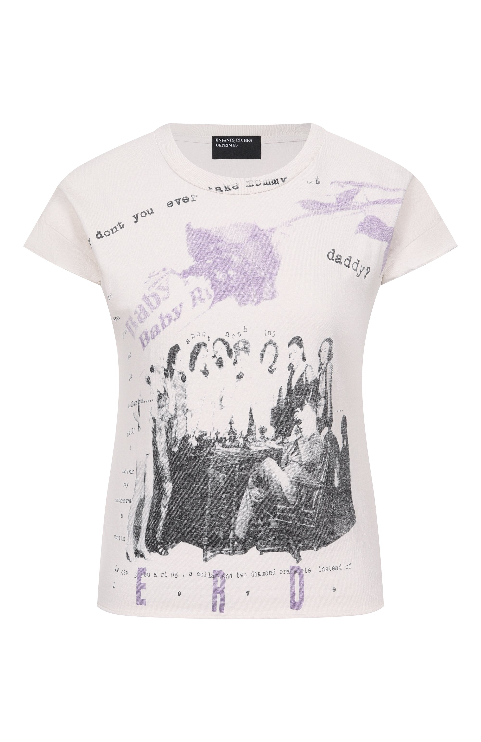 Хлопковая футболка ENFANTS RICHES DEPRIMES, арт. 120-565/C0TT0N, фото 1
