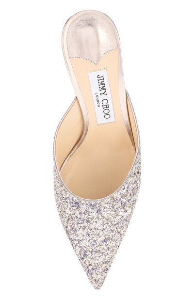 Мюли rav 65 с глиттером JIMMY CHOO, арт. RAV 65/GTZ, фото 5