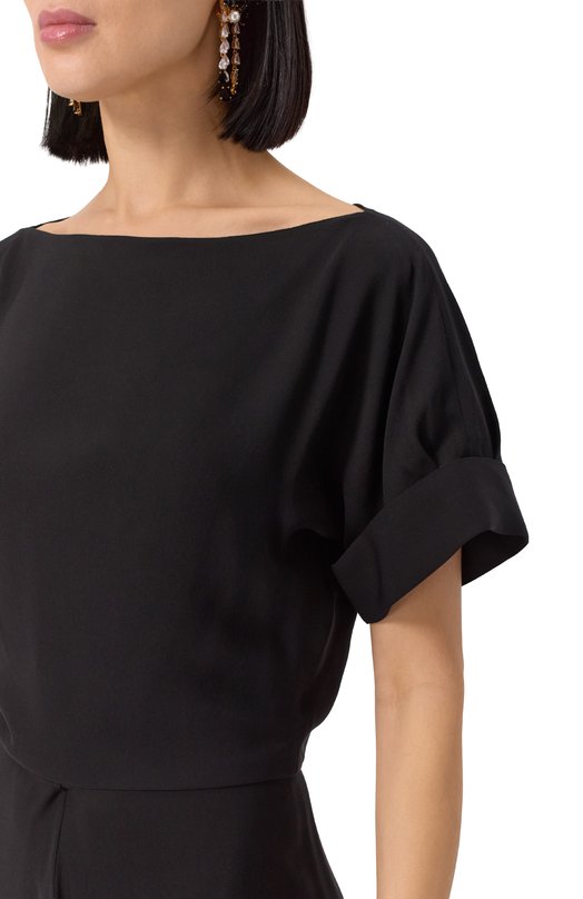 Шелковое платье Giorgio Armani GW001318/TE10814 Чёрный  GW001318/TE10814 Фото 5