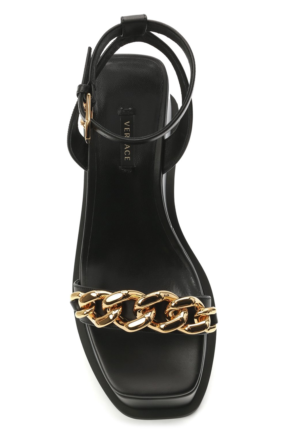 Кожаные босоножки VERSACE, арт. DST6020/DVT2P, фото 5